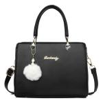 Chic Black Crossbody Handbag and Tote Set