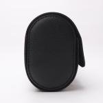 Black Leather Travel Watch Case for Men & Women