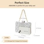 AIBAOWU Silver Rhinestone Evening Clutch Bag