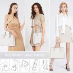 COCIFER Women's Crossbody Leather Tote Bag