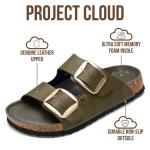 Project Cloud Leather Comfortable Flat Sandals for Women