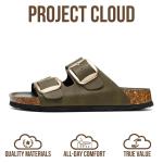Project Cloud Leather Comfortable Flat Sandals for Women