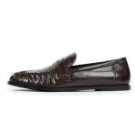 Dark Brown QIY Penny Loafers for Women