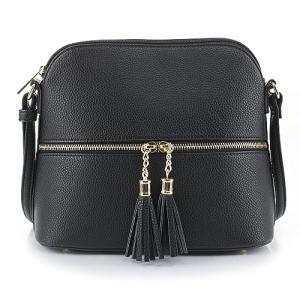 SG SUGU Lunar Black Dome Crossbody Bag