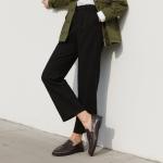 Dark Brown QIY Penny Loafers for Women