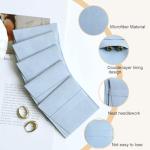 40 Blue Microfiber Jewelry Pouches for Luxury Gifts