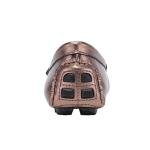 BEAUSEEN Women's Rose Gold Genuine Leather Loafers