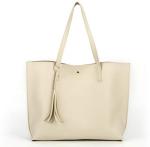 Nodykka Women’s Faux Leather Tote Bag with Tassel