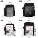 Waterproof Anti-Theft Women’s Nylon Backpack in Black