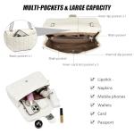 Trendy Vegan Leather Quilted Crossbody Bag