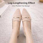 Chic Women's Gold Bit Suede Loafers