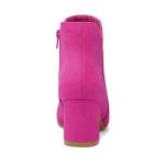 Stylish Pointed Toe Chunky Block Ankle Boots