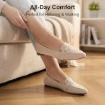 Chic Women's Gold Bit Suede Loafers