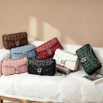 Trendy Vegan Leather Quilted Crossbody Bag