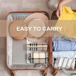 Chic Khaki Plaid Makeup Pouch Set for Travel