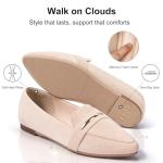 Chic Women's Gold Bit Suede Loafers