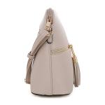 Lunar Lightweight Dome Crossbody Bag with Tassels