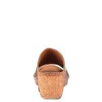 Cunacena Women's Leather Slip-On Wedge Sandals