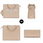 Chinllo Quilted Chain Tote Bag for Women