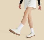 Lucky Step Women's Retro Mesh Sneakers - Beige