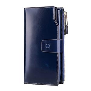Large Capacity Luxury Leather RFID Wallet for Women
