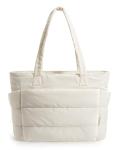 BAGSMART Lightweight Beige Tote Bag for Women