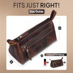 Antiq Genuine Leather Makeup Bag for Women