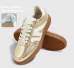 Lucky Step Women’s Retro Gum Sole Sneakers