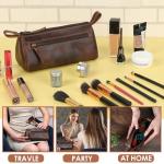 Antiq Genuine Leather Makeup Bag for Women