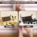 Antiq Genuine Leather Makeup Bag for Women