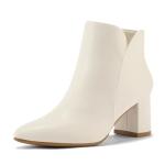 Stylish Women's Chunky Heel Ankle Booties