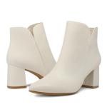 Stylish Women's Chunky Heel Ankle Booties