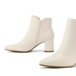 Stylish Women's Chunky Heel Ankle Booties