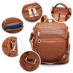 MKP Collection Stylish Convertible Backpack Purse Set