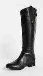 Sam Edelman Black Leather Equestrian Boots for Women