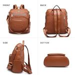 MKP Collection Stylish Convertible Backpack Purse Set