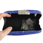Mini Blue Rhinestone Clutch for Formal Events