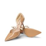 Elegant Nude Strappy D'Orsay Stiletto Heels