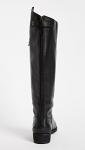 Sam Edelman Black Leather Equestrian Boots for Women