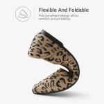 Leopard Print Knit Ballet Flats for Work