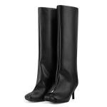 Voztolls Black Knee High Leather Boots, Size 7