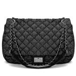 Quilted Flap Shoulder Bag with Chain Strap
