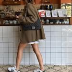 Quilted Flap Shoulder Bag with Chain Strap