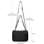 Quilted Flap Shoulder Bag with Chain Strap