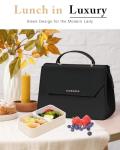 Stylish Vegan Leather Lunch Tote for Women