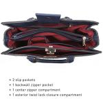 Dasein Women's Handbag and Matching Clutch Set