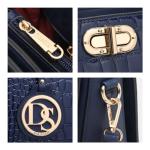 Dasein Women's Handbag and Matching Clutch Set