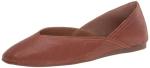Lucky Brand Alba Square Toe Ballet Flats, Umber