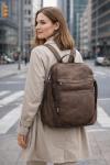Stylish Anti-Theft Vegan Leather Backpack Purse