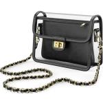VOULEZVUE Clear Crossbody Bag with Gold Chain